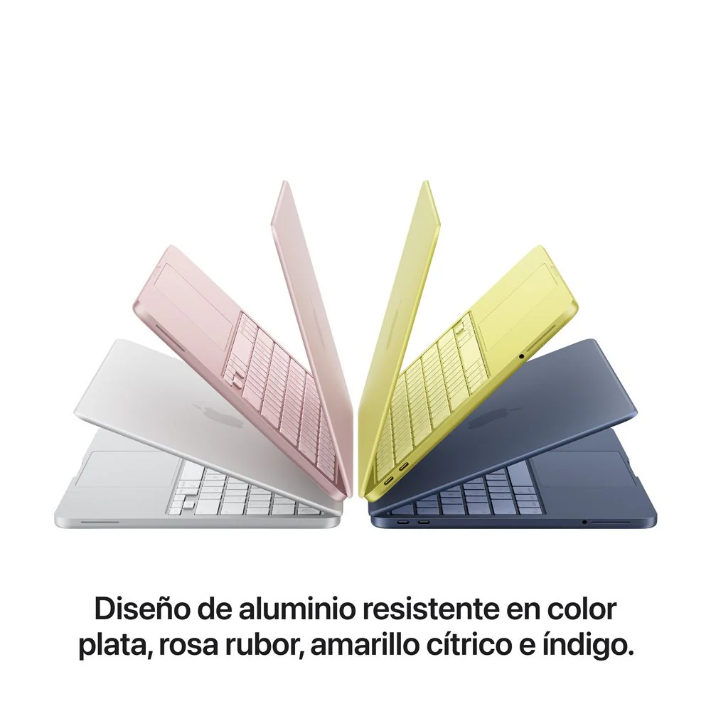 MacBook Neo de 13 pulgadas: Chip A18 Pro de Apple con CPU de 6 núcleos y GPU de 5 núcleos, Magic Keyboard con Touch ID, 512 GB SSD - Color plata - Image 3