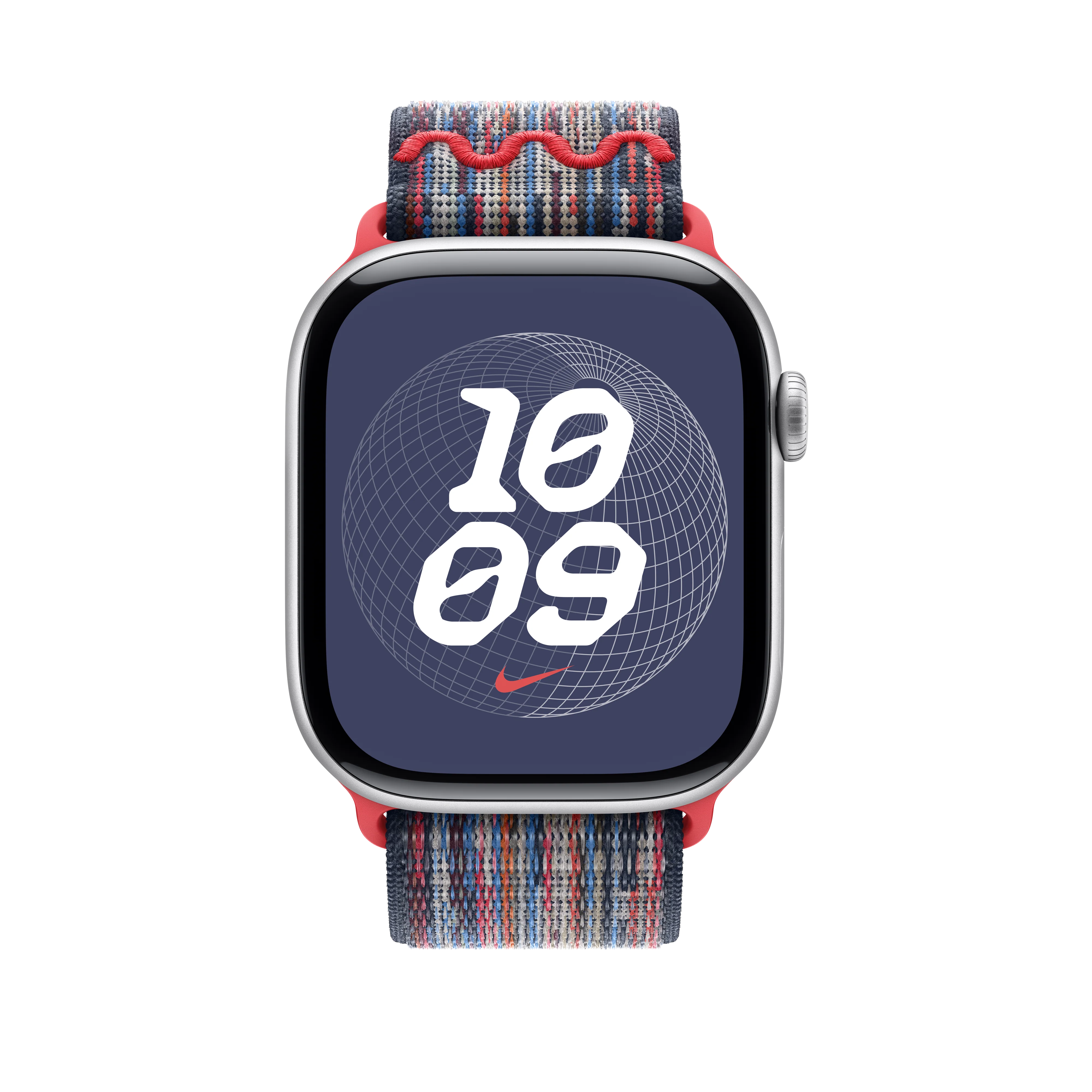 Correa loop deportiva Nike azul/roja para caja de 46 mm - Image 3