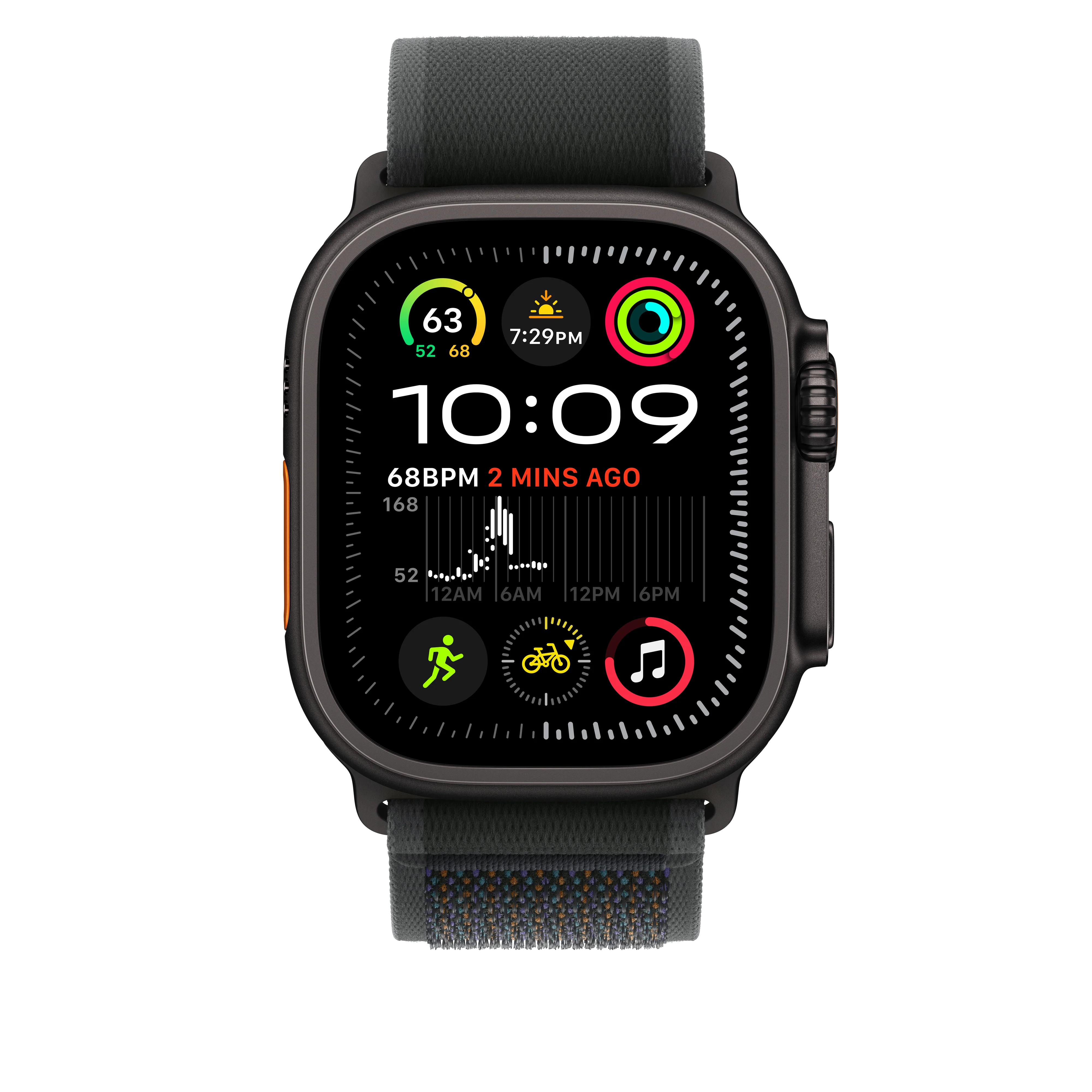 Correa Trail negra para caja de 49 mm - S/M - Acabado de titanio negro - Image 6