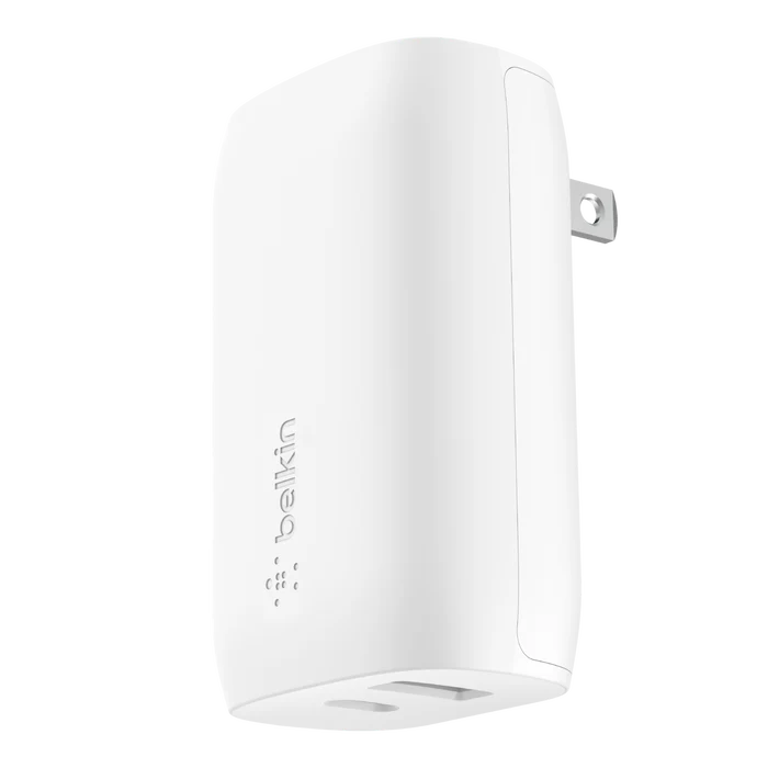 Cargador Belkin 37w - USB-C PD 25w / USB-A 12w - Blanco