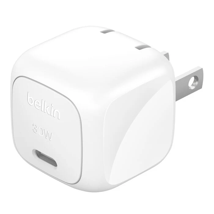 ADAPTADOR BELKIN DE PARED 30W GaN USB-C + CABLE USB-C WHITE - Image 2