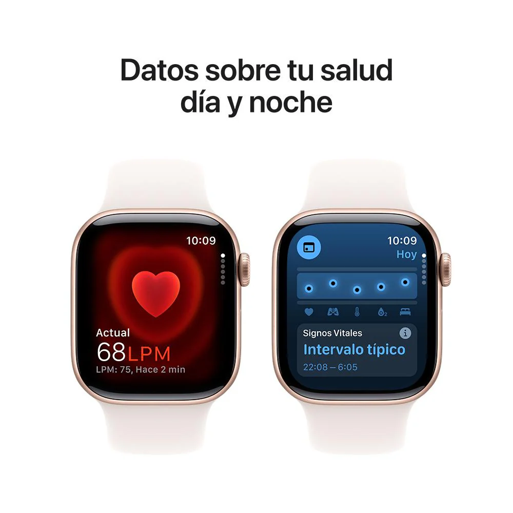 Apple Watch Series 10 GPS • Caja de aluminio color oro rosa de 42 mm • Correa deportiva rosa rubor - M/L - Image 5