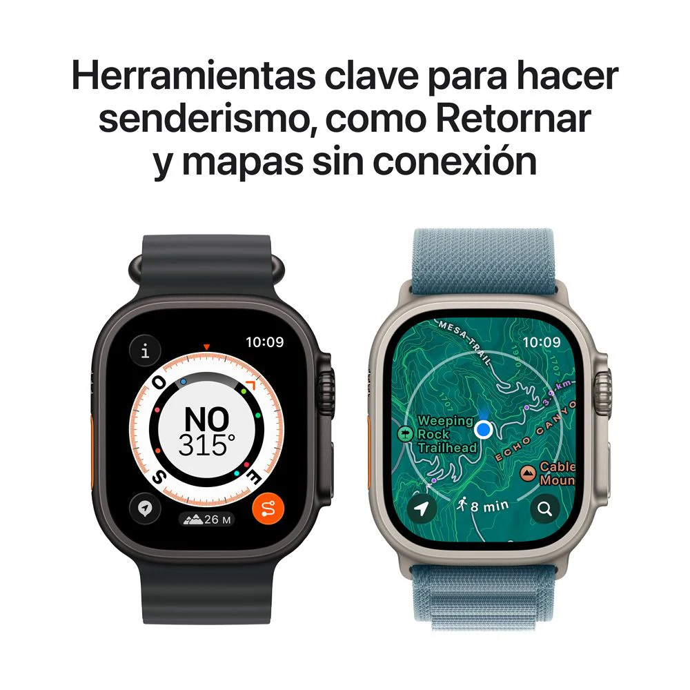 Apple Watch Ultra 3 GPS + Cellular • Caja de titanio negro de 49 mm • Correa Ocean negra - Image 5