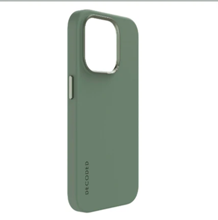 Case de silicona antimicrobiana DECODED para iPhone 15 Pro -  Verde - Image 2