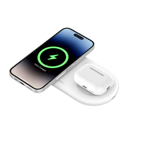 BASE DE CARGA BELKIN 2 EN 1 AW + IPH Qi2 15W WHITE - Image 3