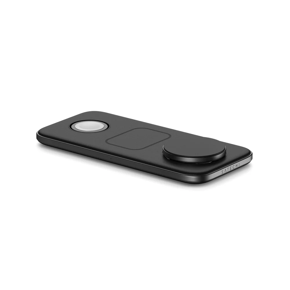 BASE DE CARGA SATECHI TRIO 3 EN 1 Qi2 MAGSAFE SPACE GRAY - Image 2