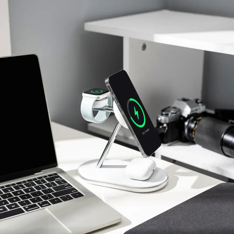BASE DE CARGA VENTEV 3 EN 1 Qi2 15W MAGSAFE WHITE - Image 5