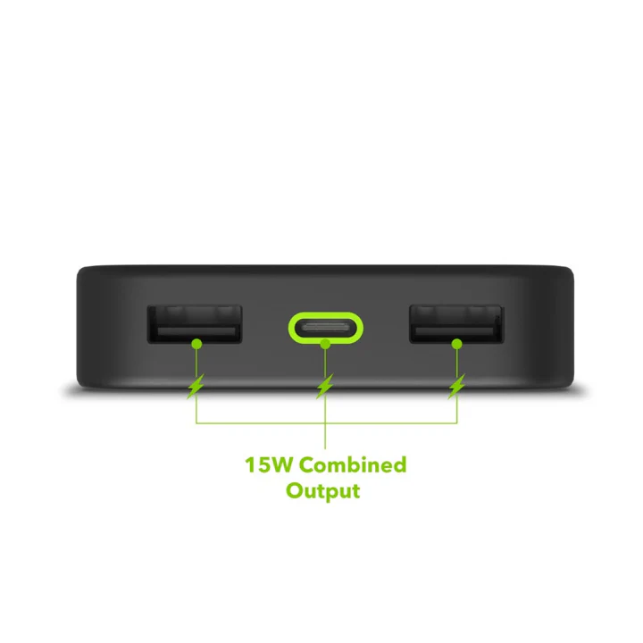 Batería 10,000mAh power boost puertos USB-C y USB-A - Negro - Image 4