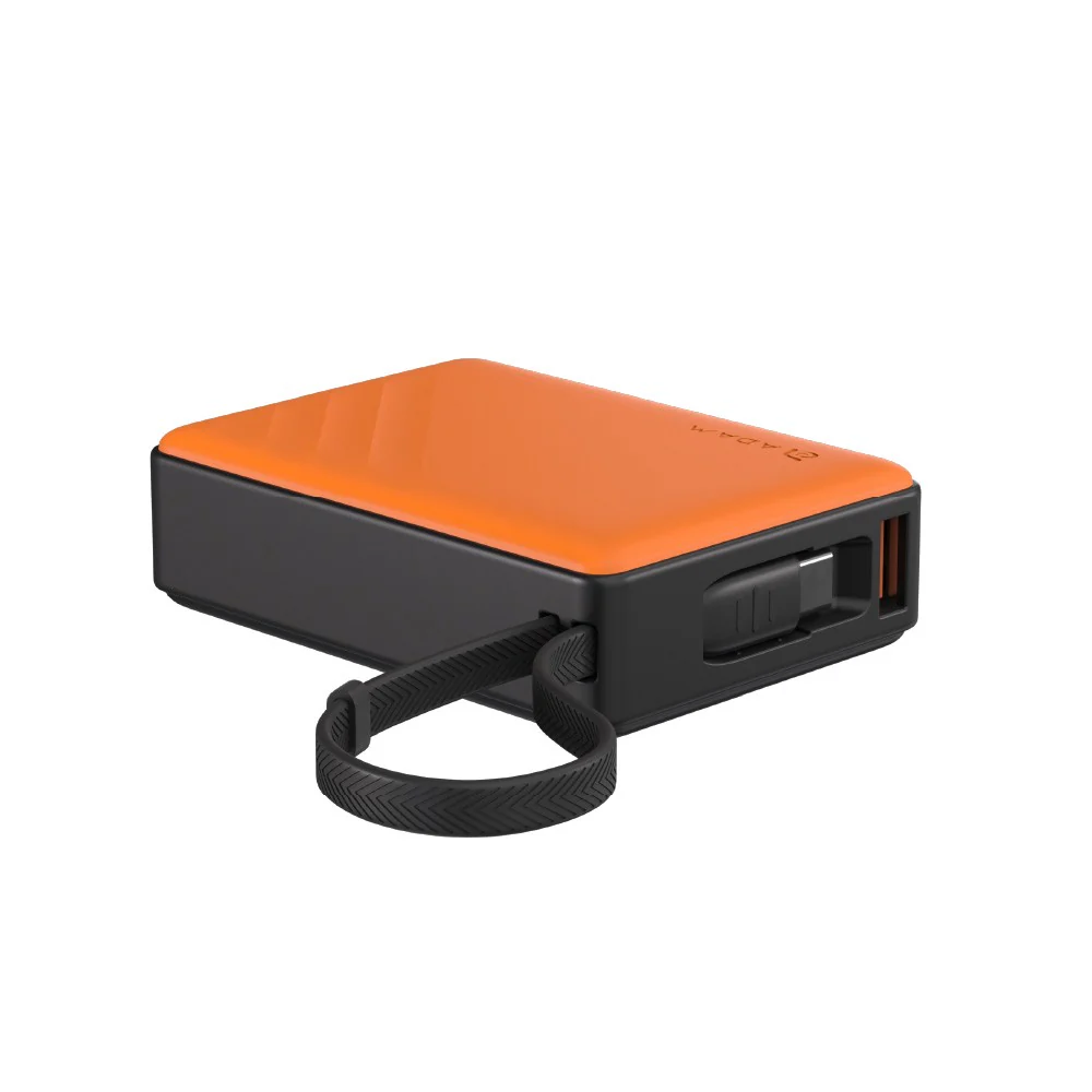 BATERIA ADAM ELEMENTS 30W GRAVITY 10000 mAh CABLE USB-C ORANGE - Image 2