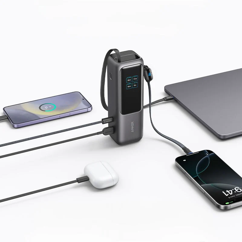 BATERIA ANKER EXTERNA 25.000 mAh 165W 3 USBC 1 USBA - Image 4