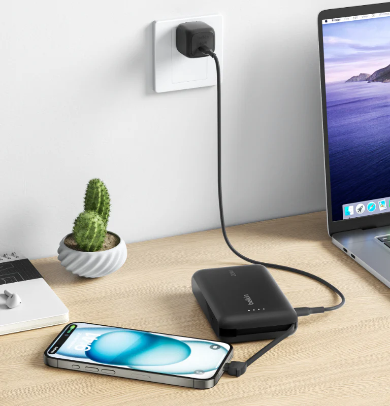 BATERIA BELKIN 20W BOOSTCHARGE 10000 mAh CABLE USB-C BLACK - Image 3