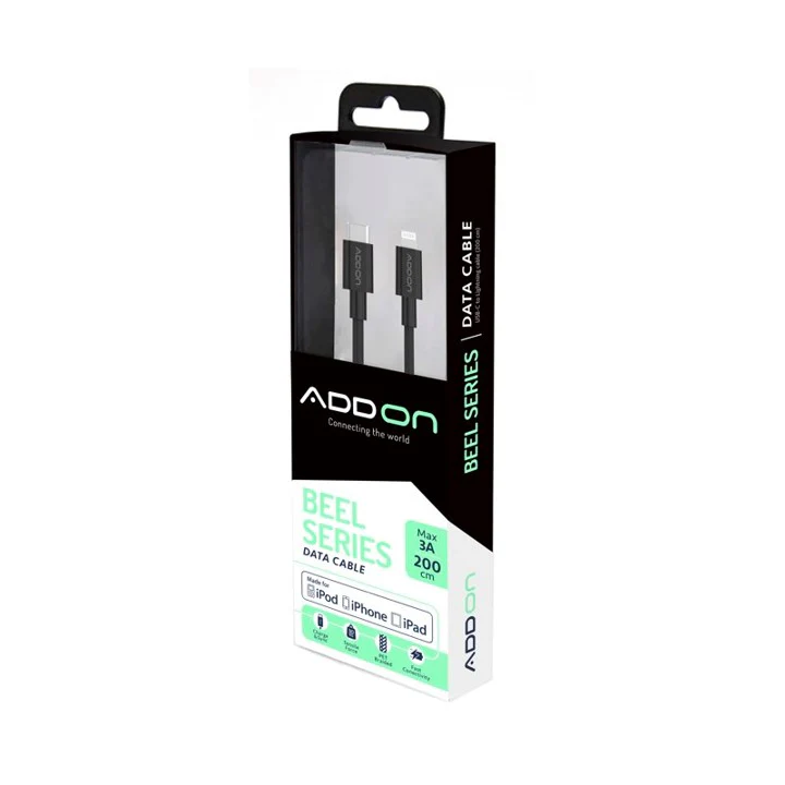 CABLE ADD ON USB-C A LIGHTNING 2M - BLACK - Image 3