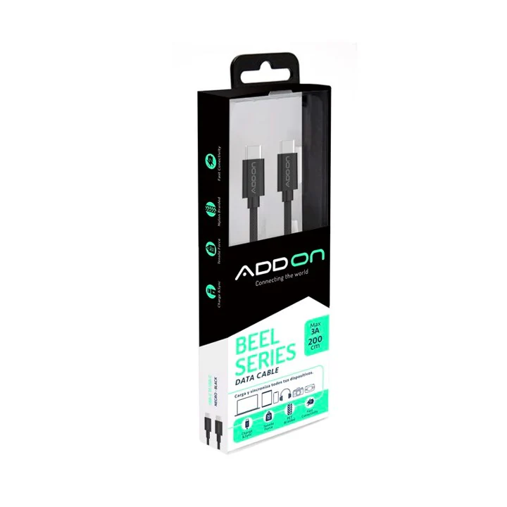 CABLE ADD ON USB-C A USB-C 2MT - BLACK - Image 2
