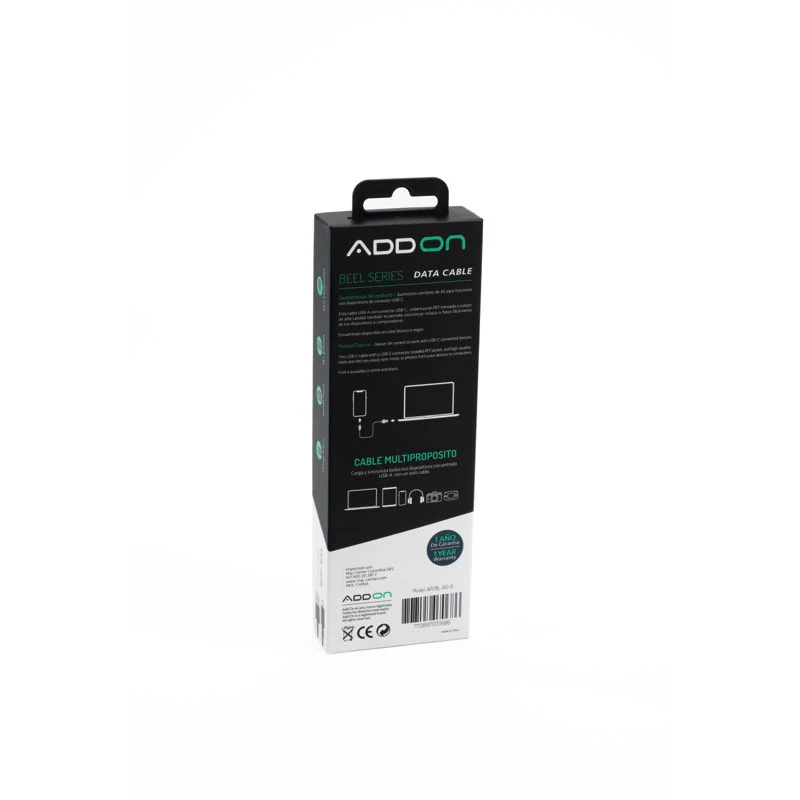CABLE DE CARGA ADD ON USBA/USBC 2M - BLACK - Image 2