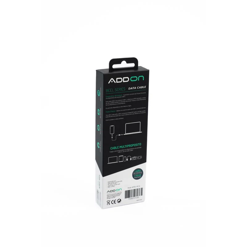 CABLE DE CARGA ADD ON USBA/USBC 2M - WHITE - Image 3