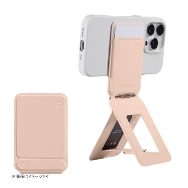 CARTERA MOFT MAGSAFE PARA IPHONE CON STAND TRIPODE PEACH PINK - Image 3