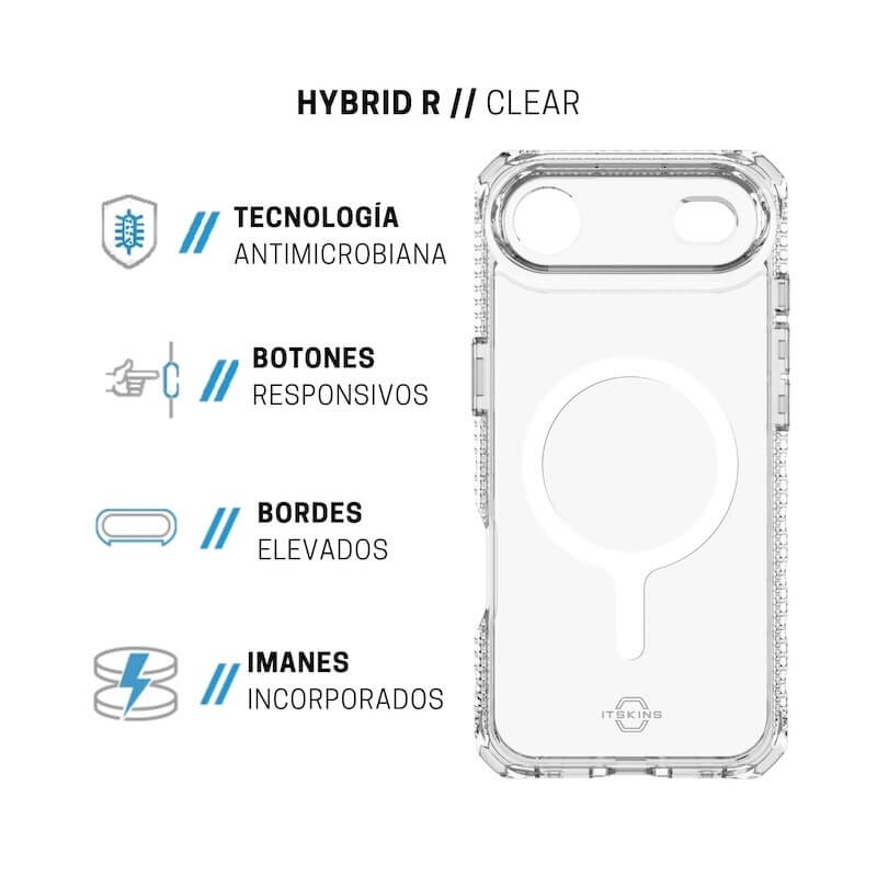 CASE ITSKINS HYBRID R TRANSLUCENT MAGSAFE IPHONE 17 AIR CLEAR - Image 3