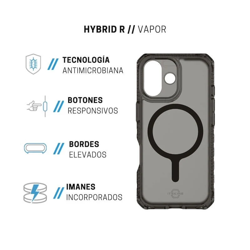CASE ITSKINS HYBRID R VAPOR MAGSAFE IPHONE 17 SMOK - Image 4