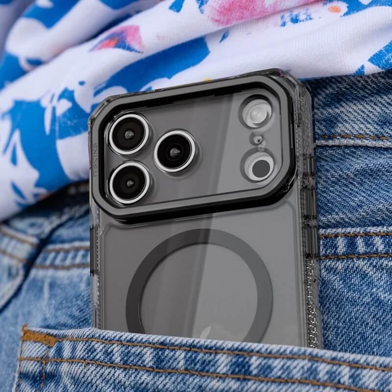 CASE ITSKINS SUPREME R CLEAR MAGSAFE IPHONE 17 PRO GRAPHITE - Image 2