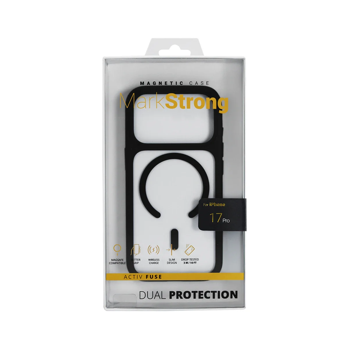 CASE MARKSTRONG IPHONE 17 PR CLEAR/BLACK - Image 3
