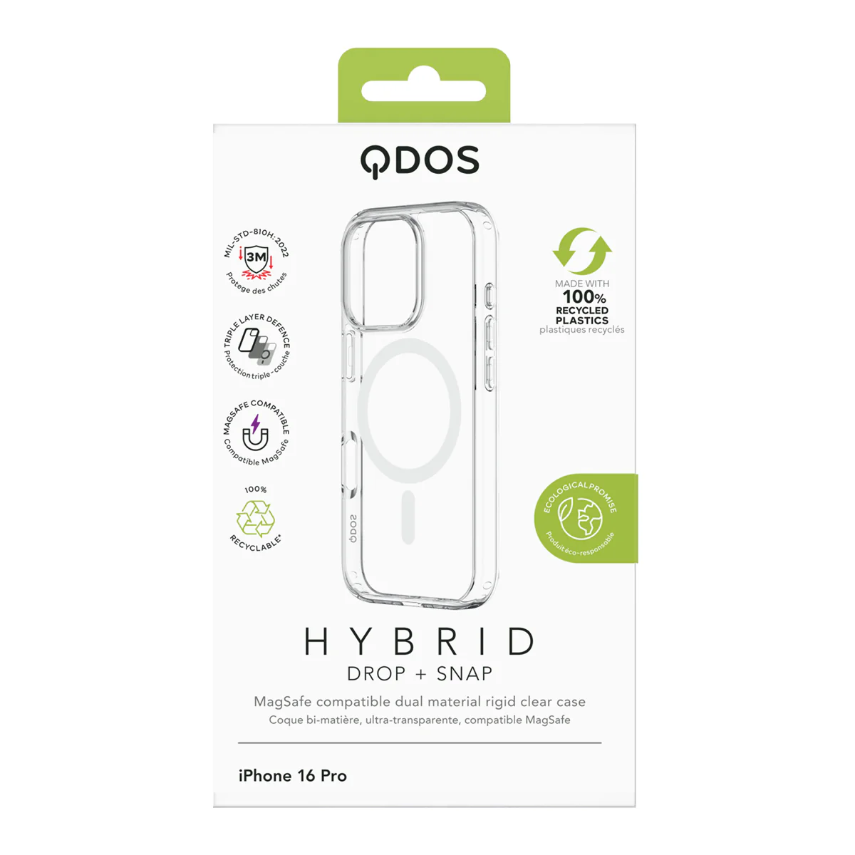 CASE QDOS HYBRID DROP MAGSAFE IPHONE 16 PRO CLEAR - Image 4