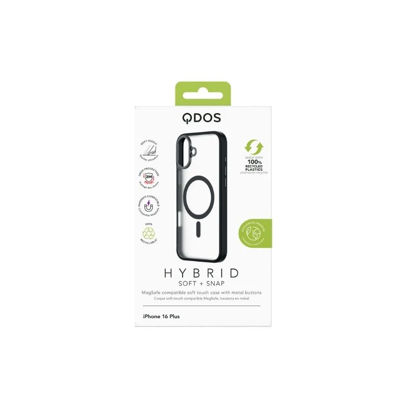 CASE QDOS HYBRID SOFT MAGSAFE IPHONE 16 PLUS BLACK - Image 4