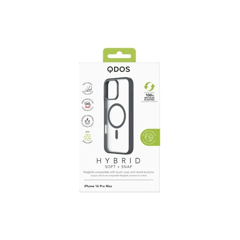 CASE QDOS HYBRID SOFT MAGSAFE IPHONE 16 PRO BLACK TITANIUM - Image 4