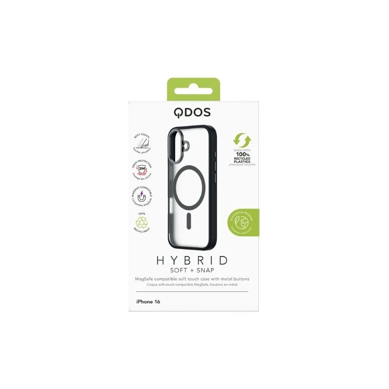 CASE QDOS HYBRID SOFT MAGSAFE SNAP IPHONE 16 BLACK - Image 4