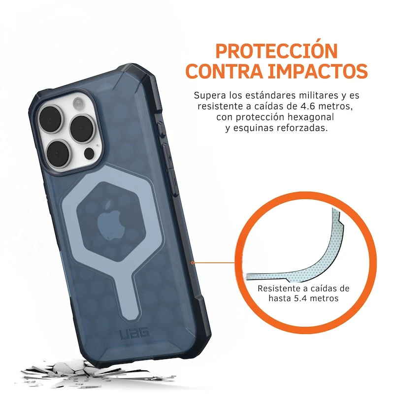 CASE UAG ESSENTIAL ARMOR MAGSAFE IPHONE 16 PRO BLUE - Image 4