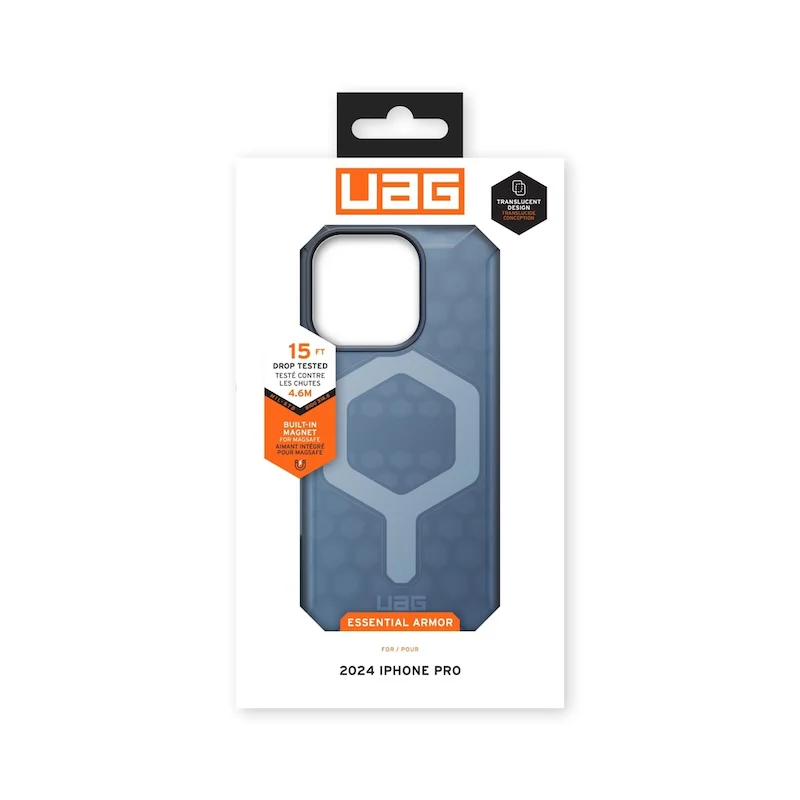 CASE UAG ESSENTIAL ARMOR MAGSAFE IPHONE 16 PRO BLUE - Image 5
