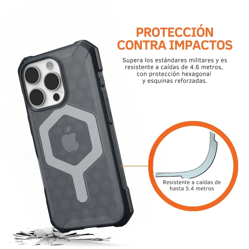 CASE UAG ESSENTIAL ARMOR MAGSAFE IPHONE 16 PRO GREY - Image 4