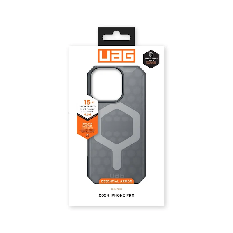 CASE UAG ESSENTIAL ARMOR MAGSAFE IPHONE 16 PRO GREY - Image 5