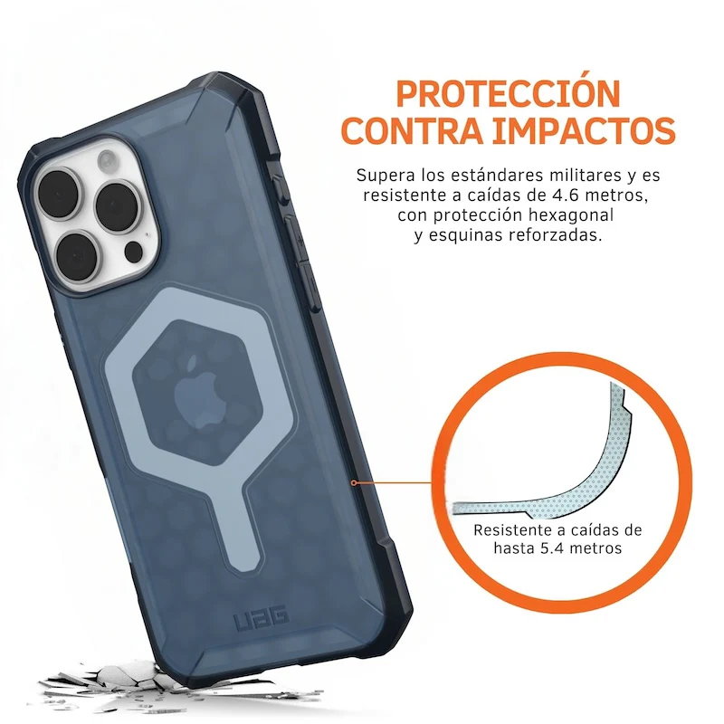 CASE UAG ESSENTIAL ARMOR MAGSAFE IPHONE 16 PRO MAX BLUE - Image 4