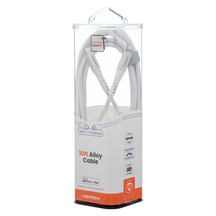 CHARGESYNC ALLOY USB C TO APPLE LIGHTNING CABLE 10FT