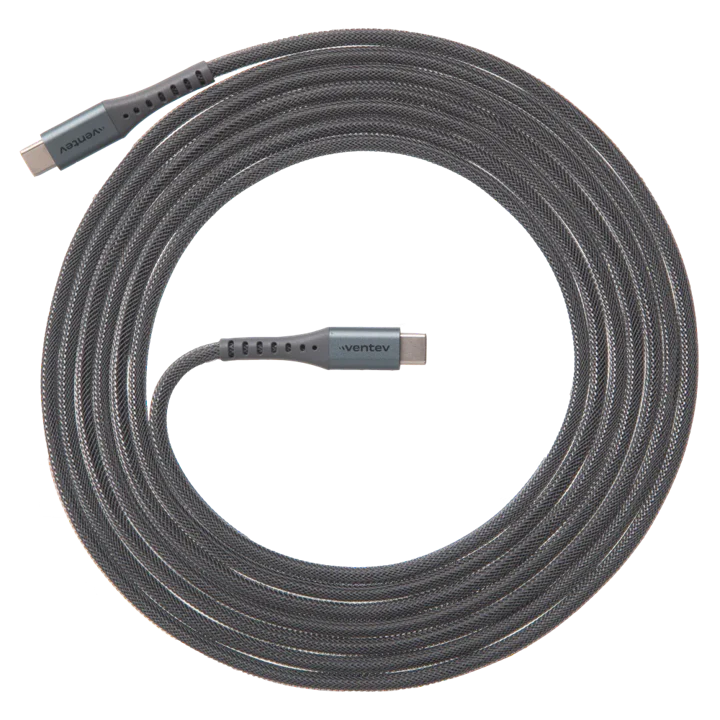 CHARGESYNC ALLOY USB C TO USB C CABLE 10FT STEELL