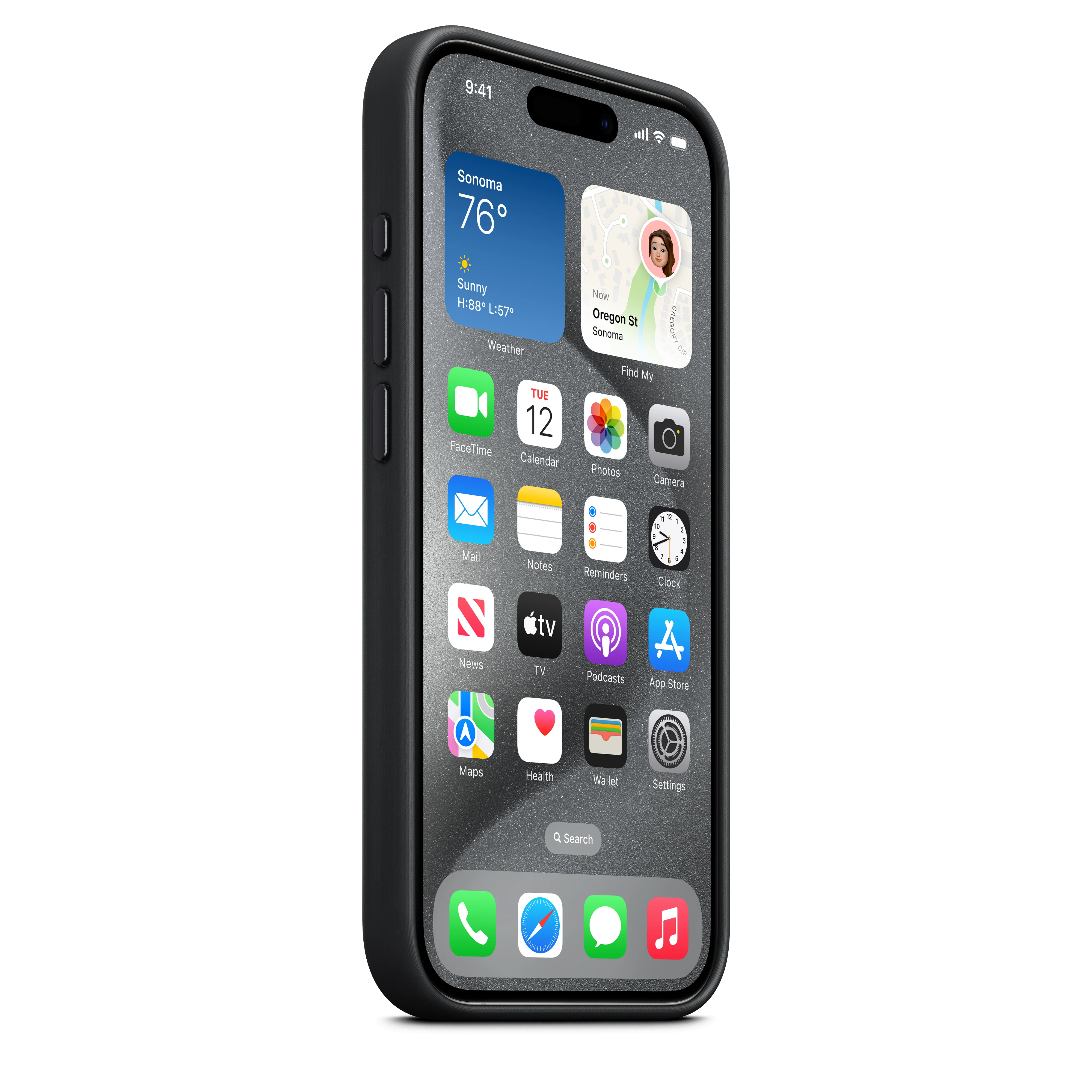 Funda de FineWoven con MagSafe para el iPhone 15 Pro - Negro - Image 6