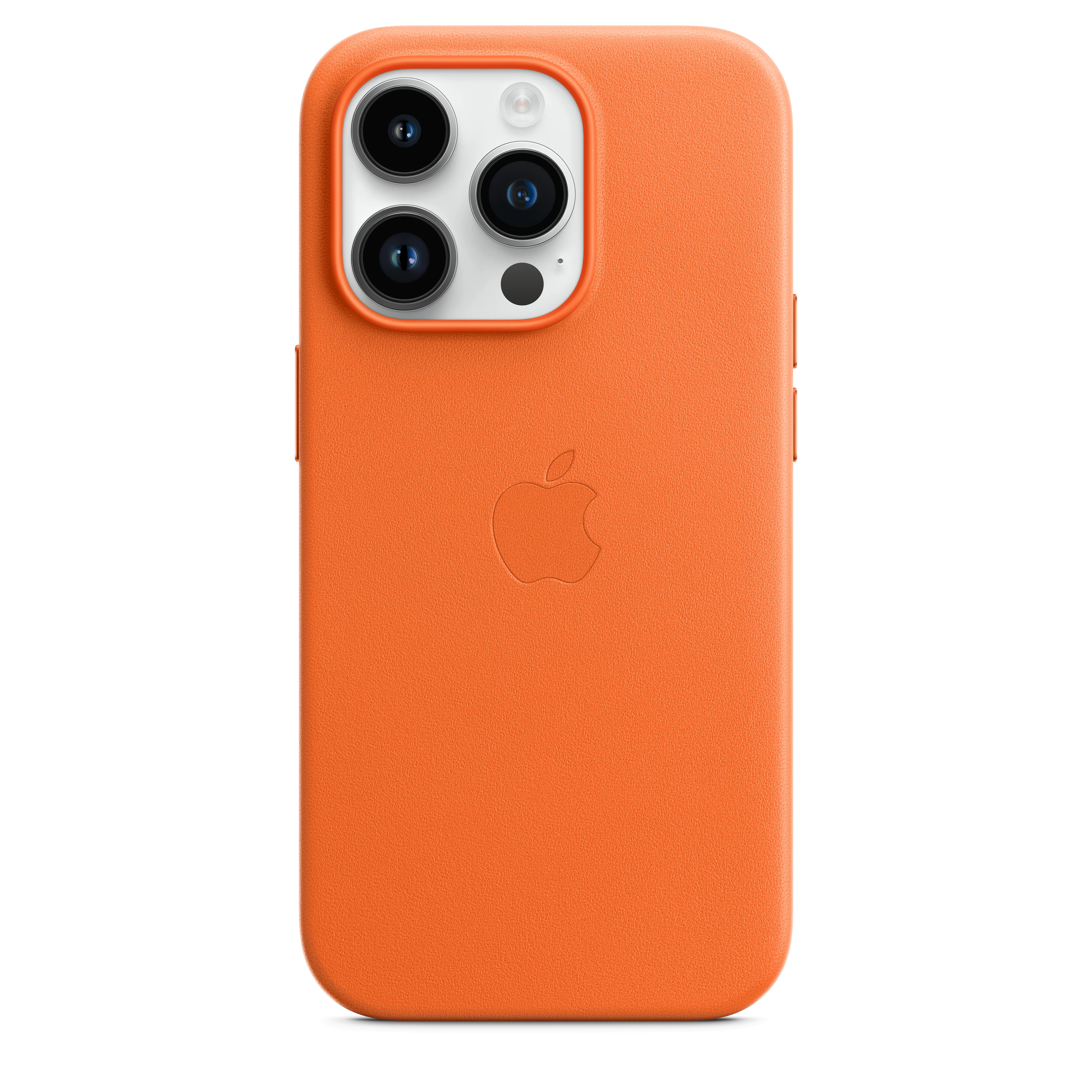 Funda de piel con MagSafe para el iPhone 14 Pro - Naranja - Image 3