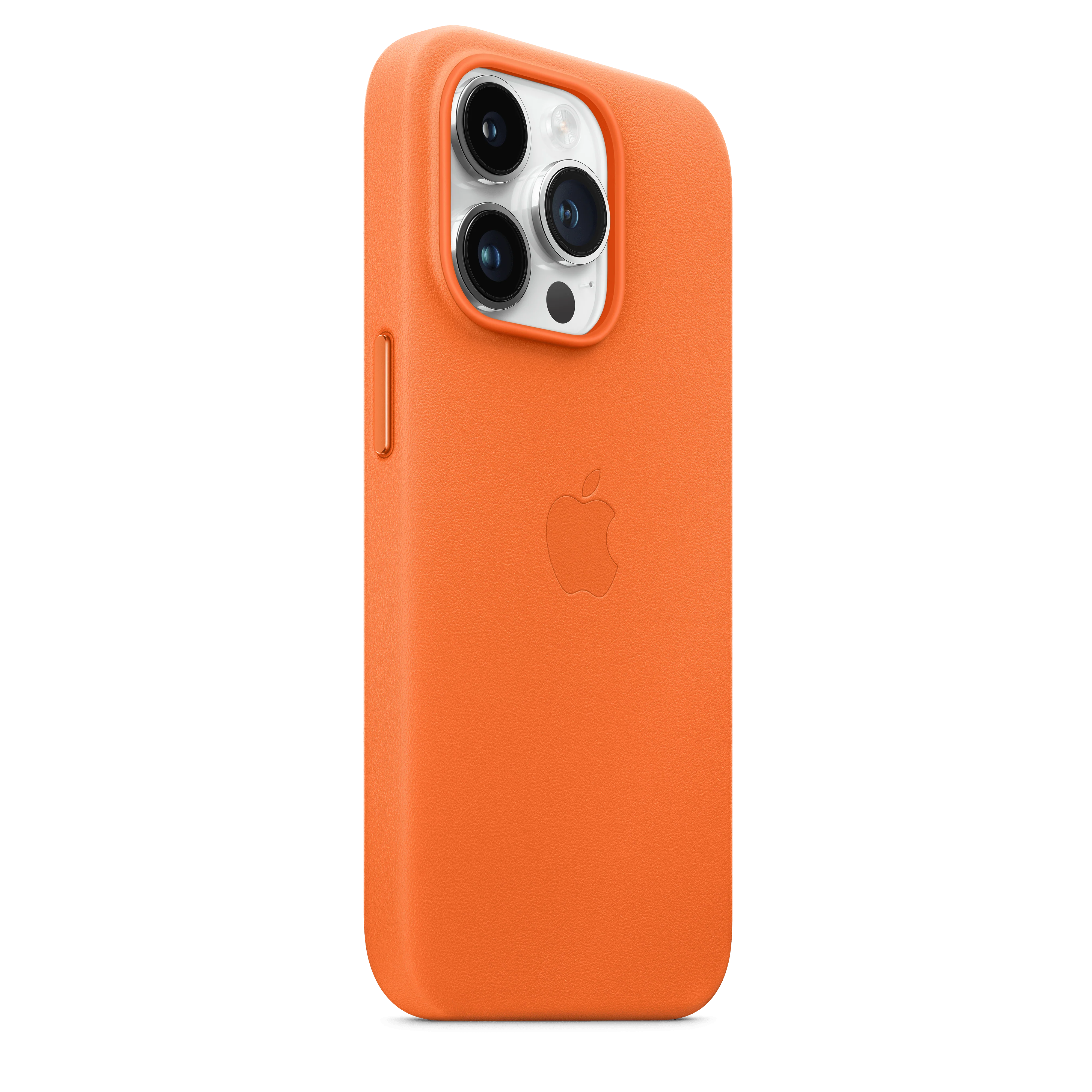 Funda de piel con MagSafe para el iPhone 14 Pro - Naranja - Image 5