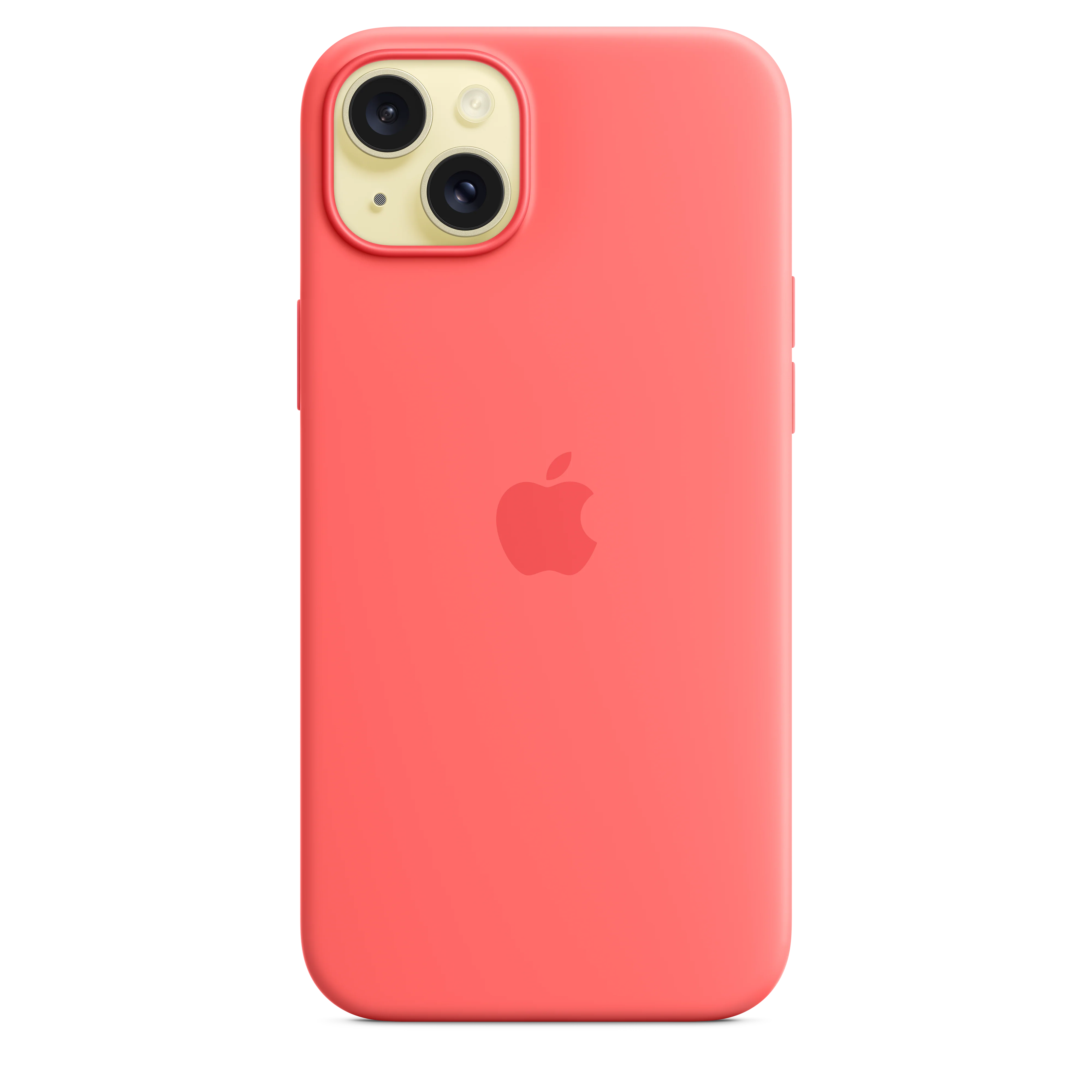 Funda de silicón con MagSafe para el iPhone 15 Plus - Color guayaba - Image 3