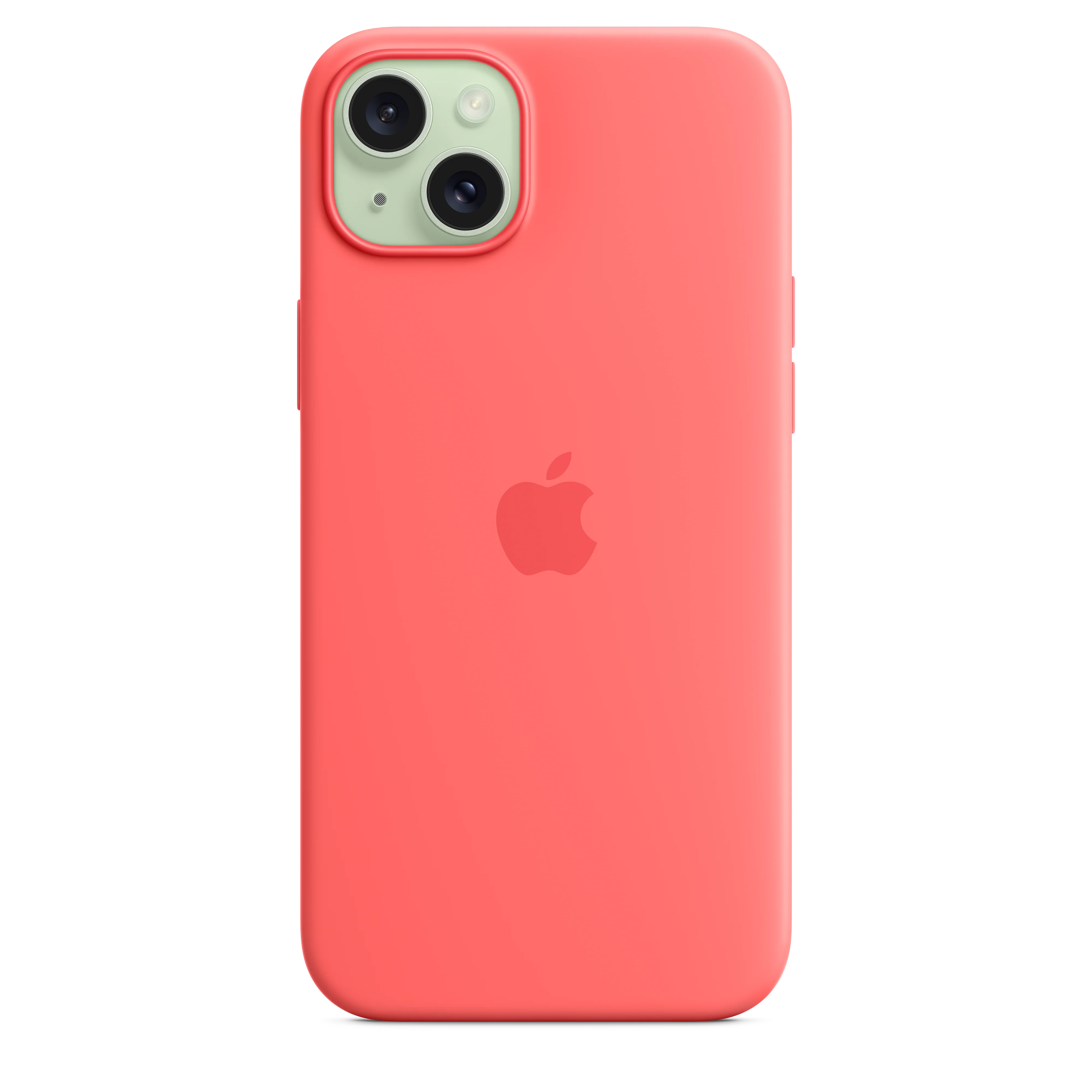 Funda de silicón con MagSafe para el iPhone 15 Plus - Color guayaba - Image 4