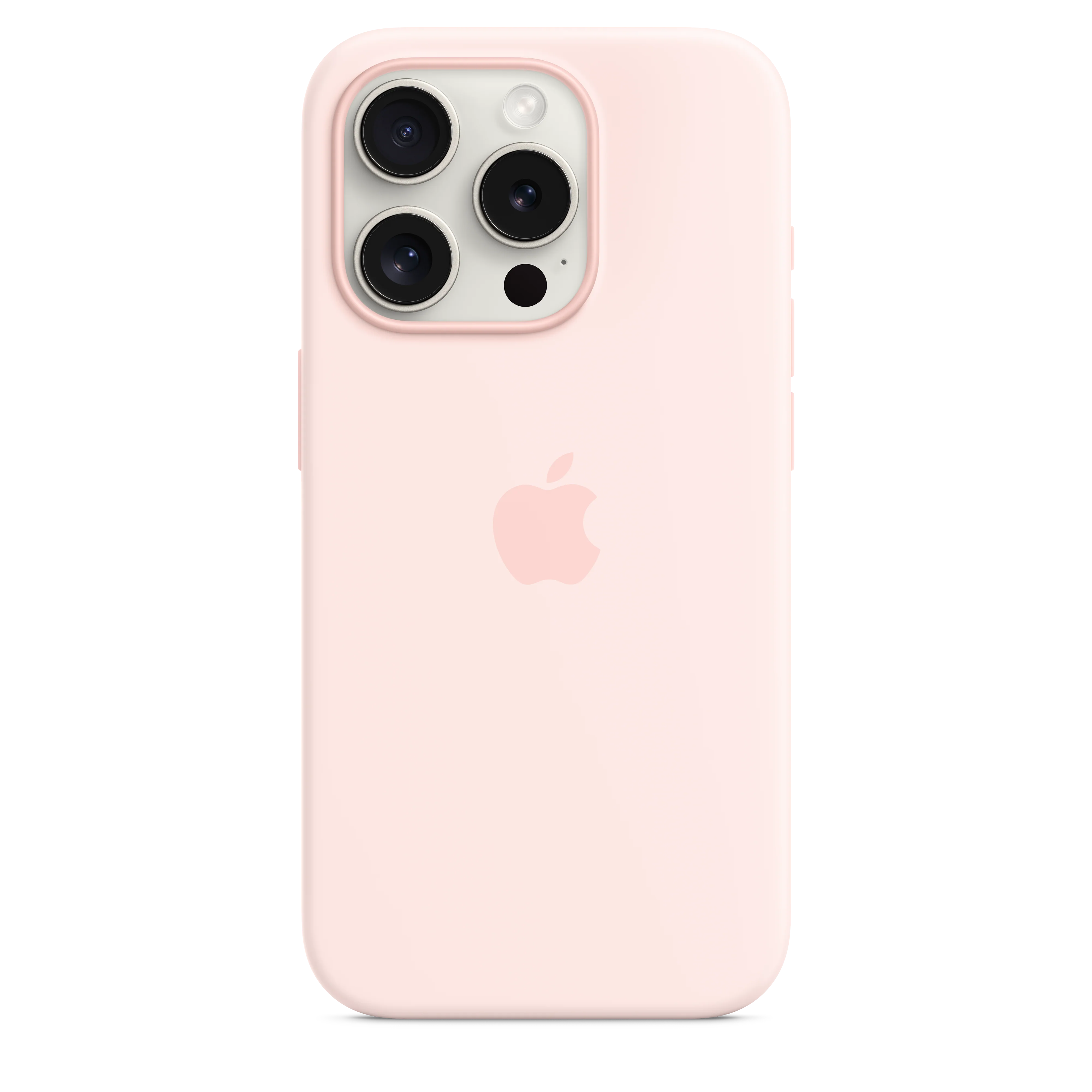 Funda de silicón con MagSafe para el iPhone 15 Pro - Rosa claro - Image 3