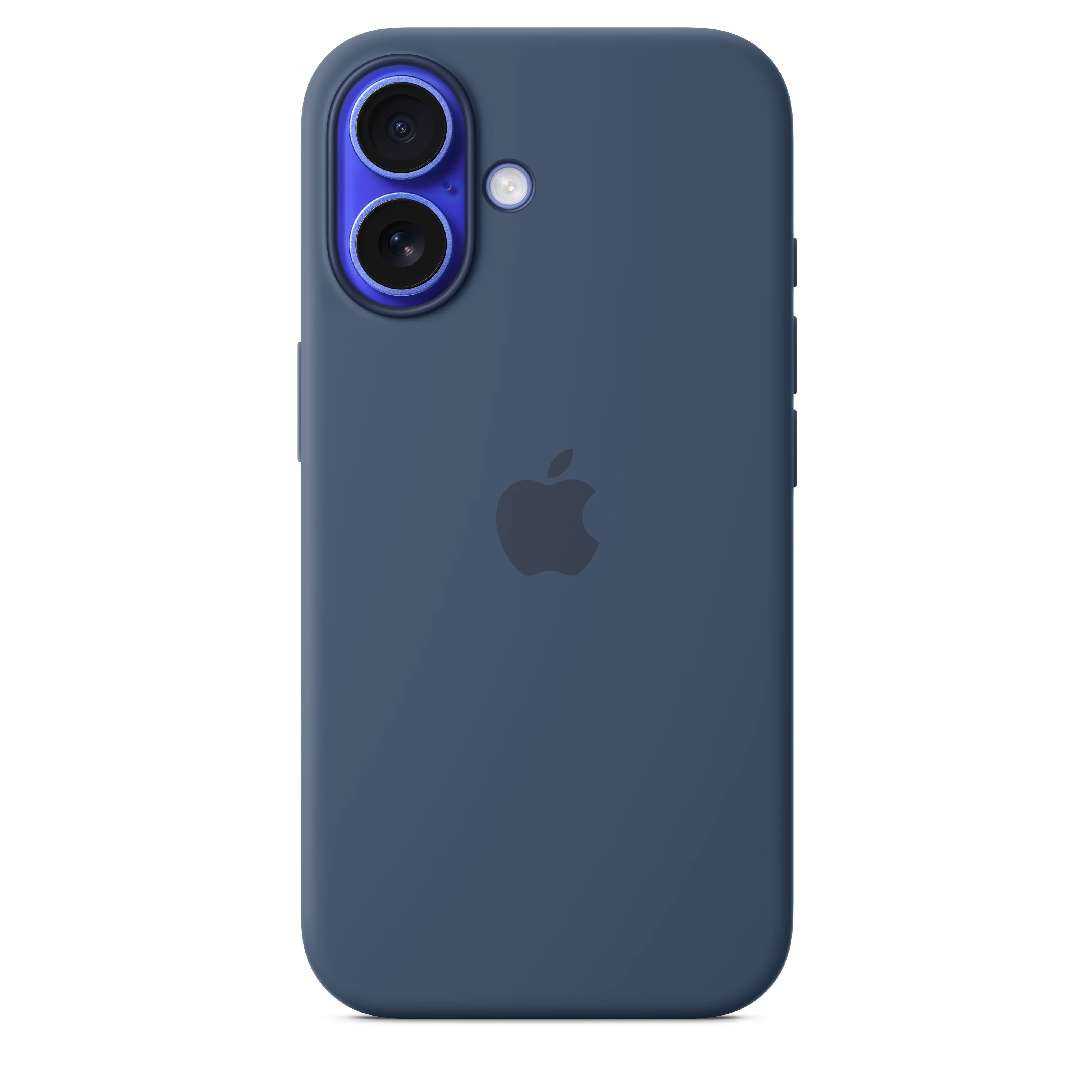 Funda de silicón con MagSafe para el iPhone 16 - Azul denim