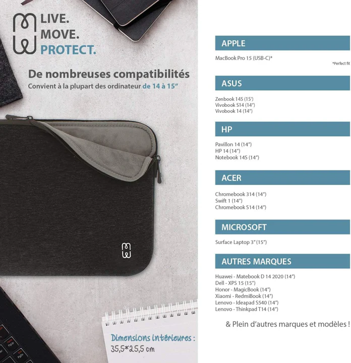 HOUSSE MBPRO/AIR 15 SHADE ANTHRACITE - Image 4