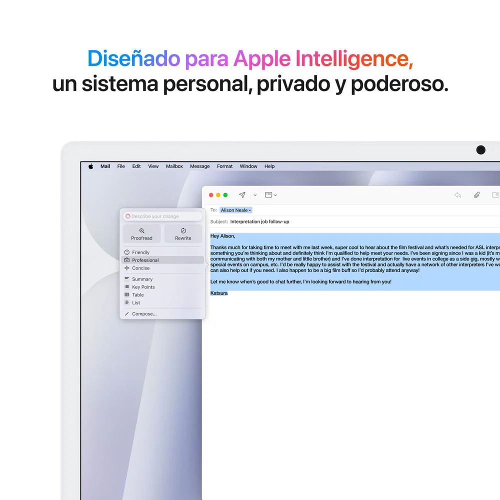 iMac con pantalla Retina 4,5K de 24 pulgadas: Chip M4 de Apple con CPU de 8 núcleos y GPU de 8 núcleos, 256 GB SSD - Plata - Image 5