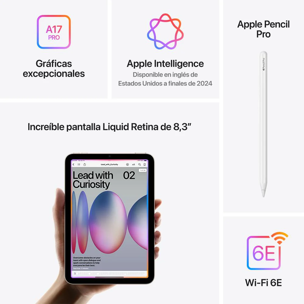 iPad mini Wi-Fi 128 GB - Azul (A17 Pro) - Image 7