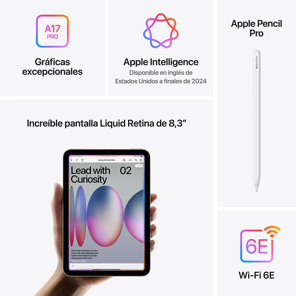 iPad mini Wi-Fi 256 GB - Blanco estrella (A17 Pro) - Image 7