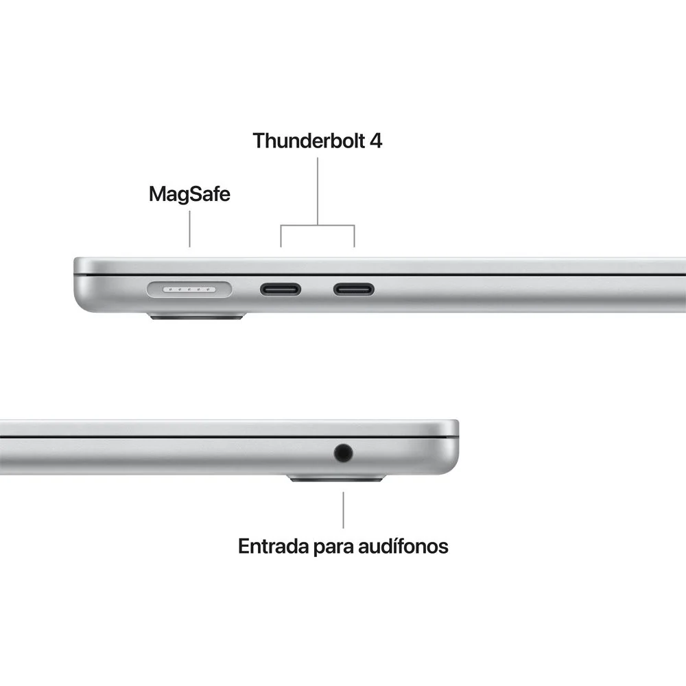 MacBook Air de 13 pulgadas: Chip M5 de Apple con CPU de 10 núcleos y GPU de 8 núcleos, 512 GB SSD - Color plata - Image 6