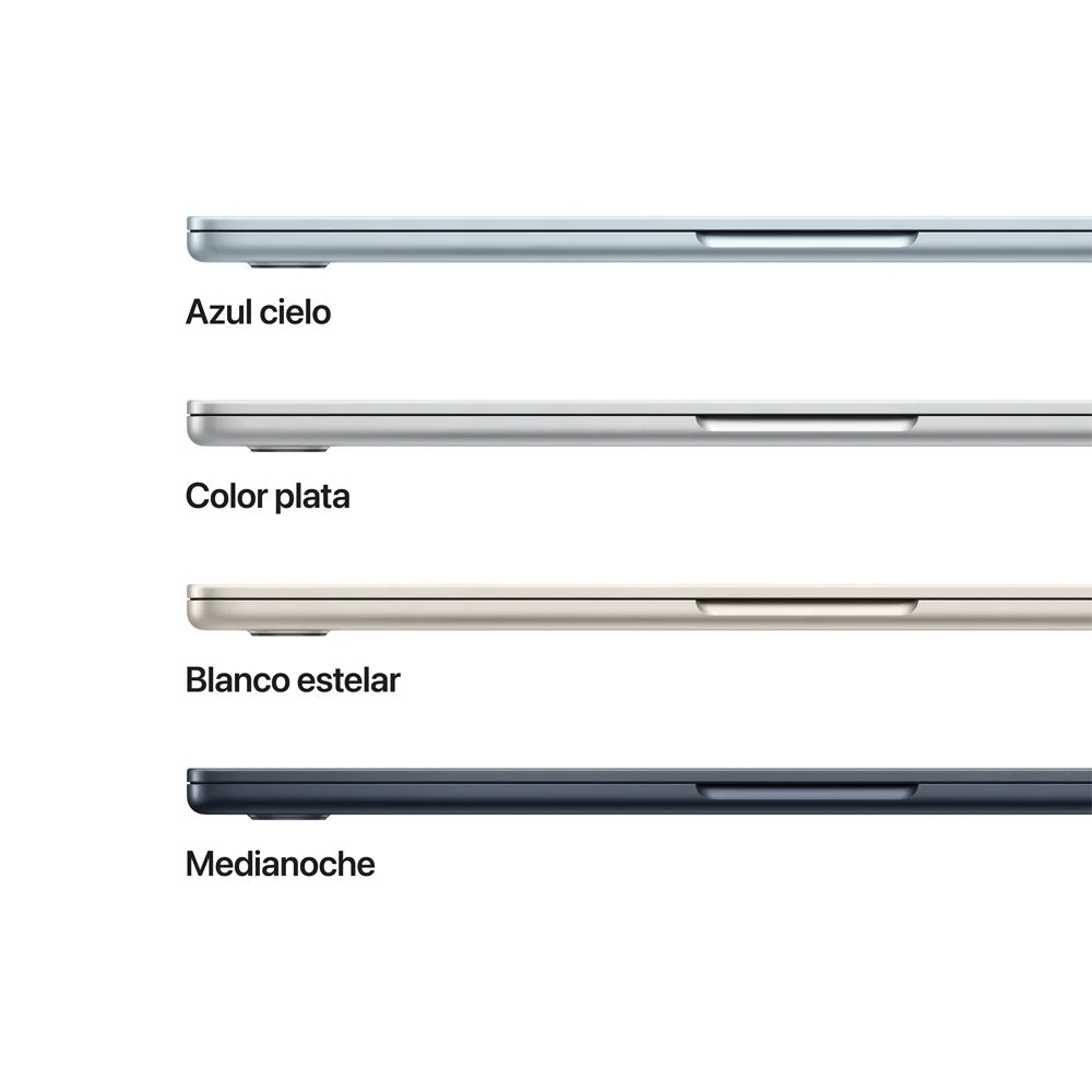 MacBook Air de 13 pulgadas: Chip M5 de Apple con CPU de 10 núcleos y GPU de 10 núcleos, 1 TB SSD - Azul medianoche - Image 3