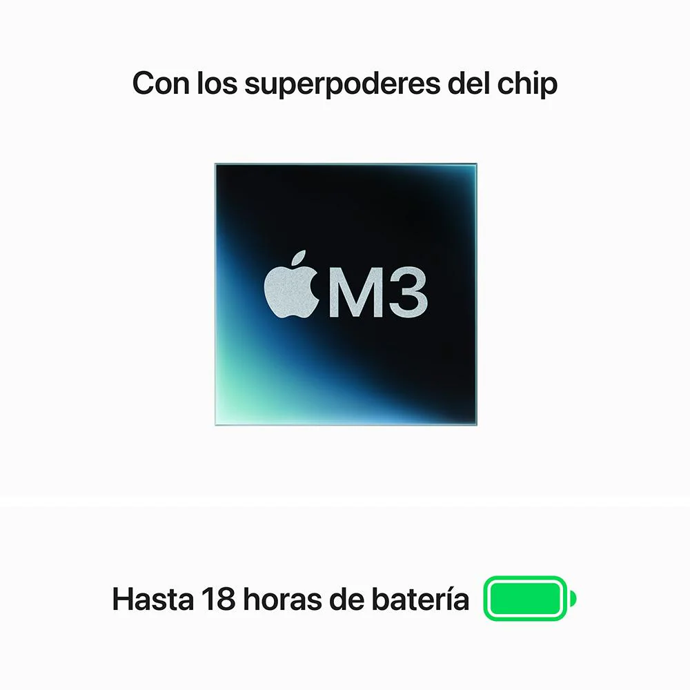MacBook Air de 13 pulgadas: Chip M3 de Apple con CPU de 8 núcleos y GPU de 10 núcleos, 512 GB SSD - Blanco estrella - Image 4