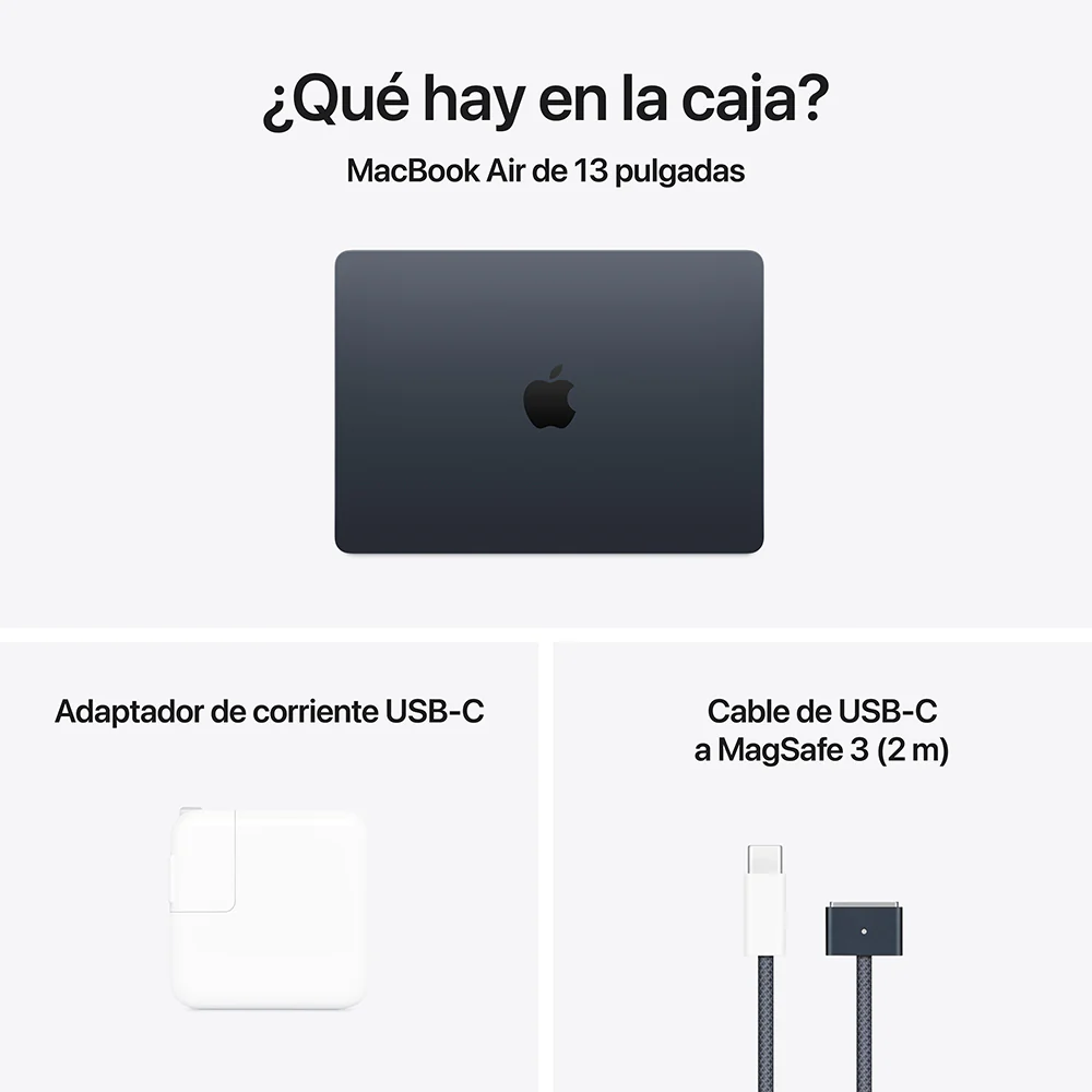 MacBook Air de 13 pulgadas: Chip M4 de Apple con CPU de 10 núcleos y GPU de 10 núcleos, 512 GB SSD - Azul medianoche - Image 11